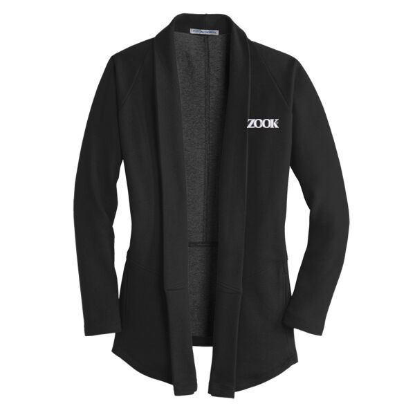 Zook Embroidered - Ladies Interlock Cardigan Thumbnail