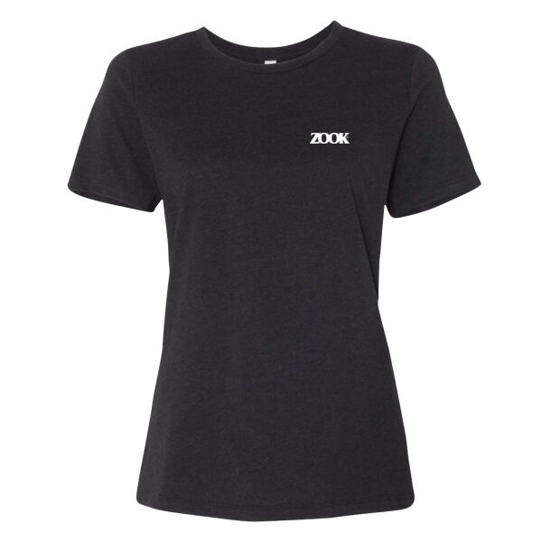Zook Printed - Women’s Relaxed Fit Heather CVC Tee Thumbnail