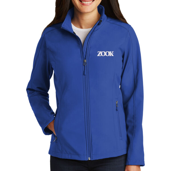 Zook Embroidered - Ladies Core Soft Shell Jacket Thumbnail