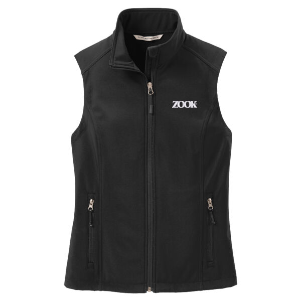 Zook Embroidered - Ladies Core Soft Shell Vest Thumbnail