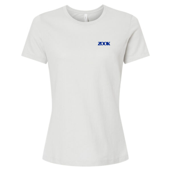 Zook Printed - Women’s Relaxed Fit Heather CVC Tee Thumbnail